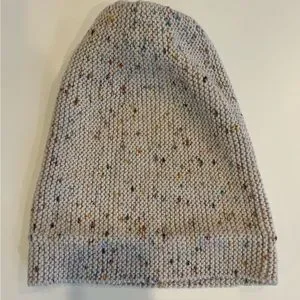 Misha & Puff Merino Wool confetti cream pom pom adult hat, Like New! m_66c3bd28b9db3a6ce96e92e1.jpg main image 3